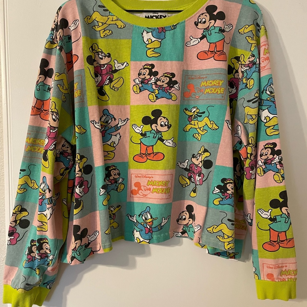 Disney Mickey & Friends Colorful Long Sleeve Tee